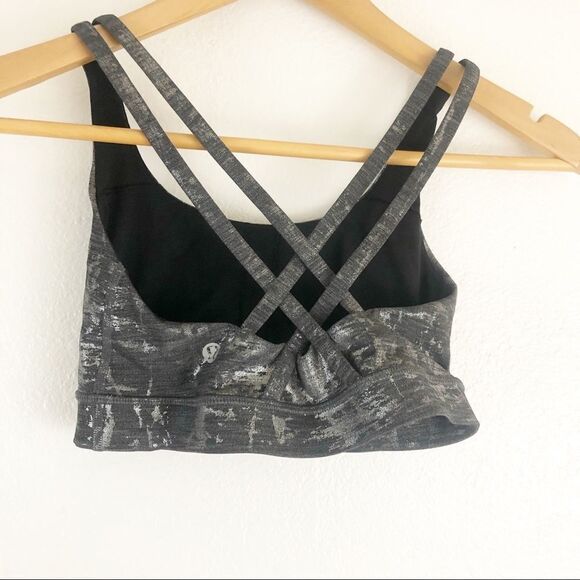 Lululemon metallic cross back sport bra size 4 - Picture 2 of 3